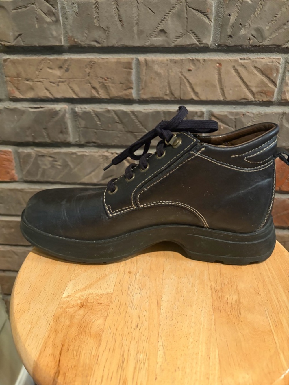 Timberland Black Leather Chukka Women's Boots Size 8.5 - Picture 8 of 11